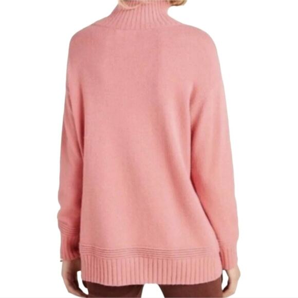 Anthropologie Margarita Sweater Pink Mock TurtleNeck Large Womens Long Sleeve - Picture 9 of 10